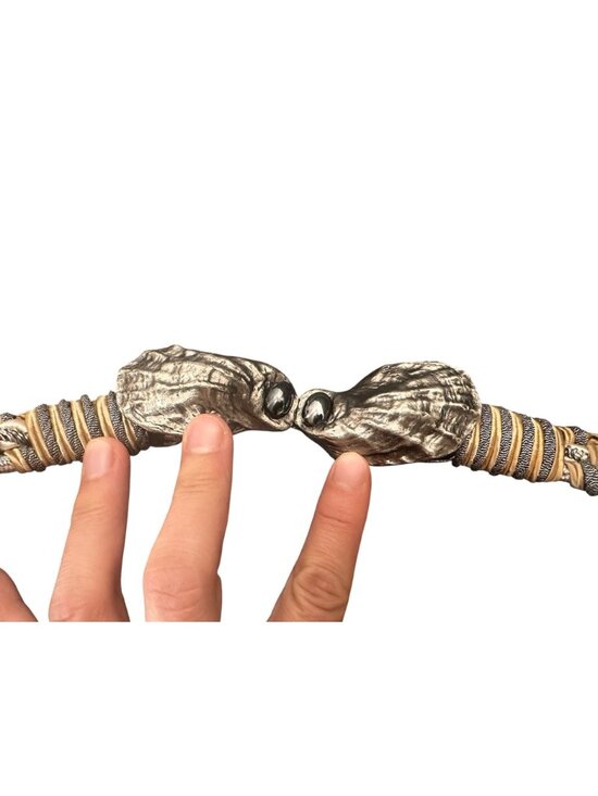 Vintage Metallic Braided Shells Waist Belt Women XS Gold Silver Mermaid Festival main image 12